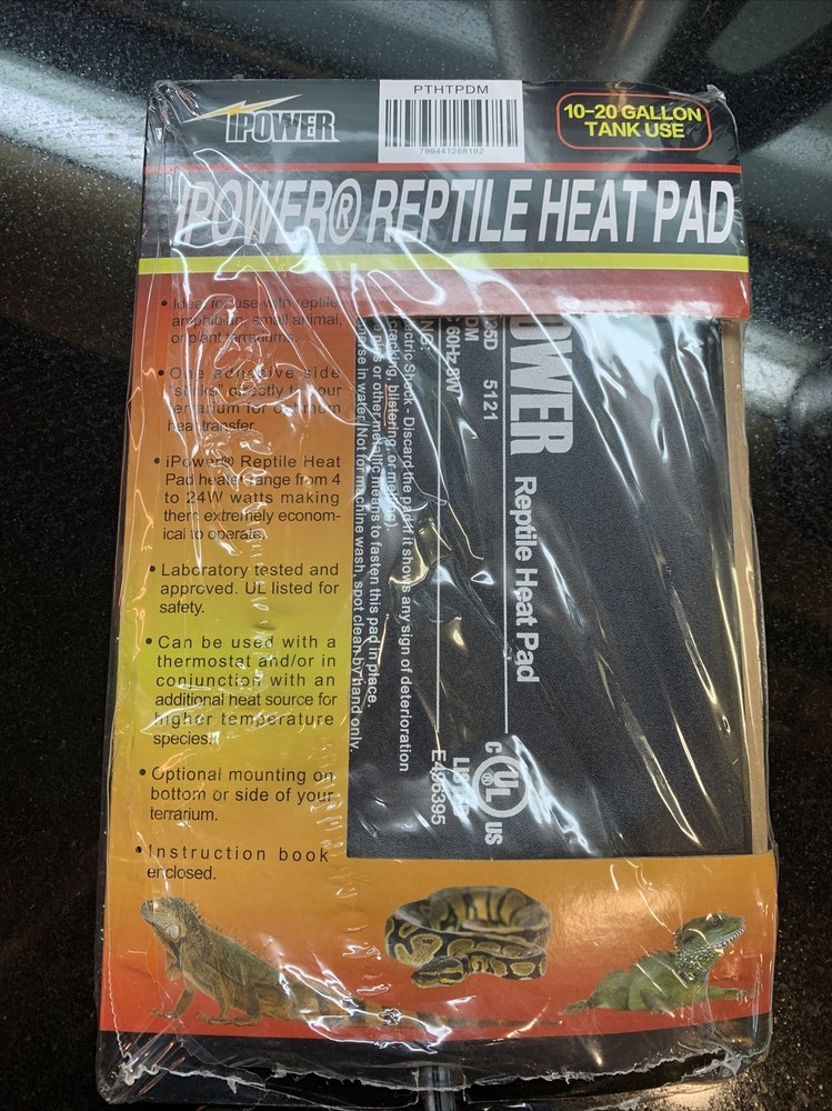 IPower Reptile Heat Pad 10-20 Gallon Tank Use