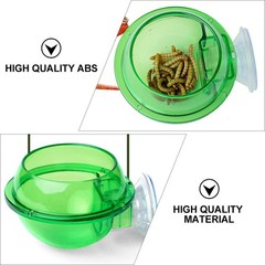 4 Pcs Reptile Feeding Basin Feeder Bowl Gecko Water Dish for Reptiles