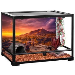 AWERT 48×18 inches Sun and Desert Terrarium Background Mountain Oasis Gobi Re…