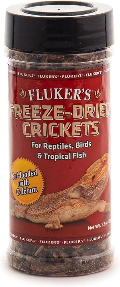 Freeze Dried Crickets, Ideal for Reptiles, Birds, and Fish, Packed with Protein