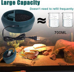 Reptile Chameleon Waterfall Drinking Fountain, Food Bowl Water Cantina Drippe…