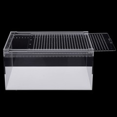 2.5 Gallon Magnetic Acrylic Large Enclosure Reptile Breeding Box Terrarium Cage