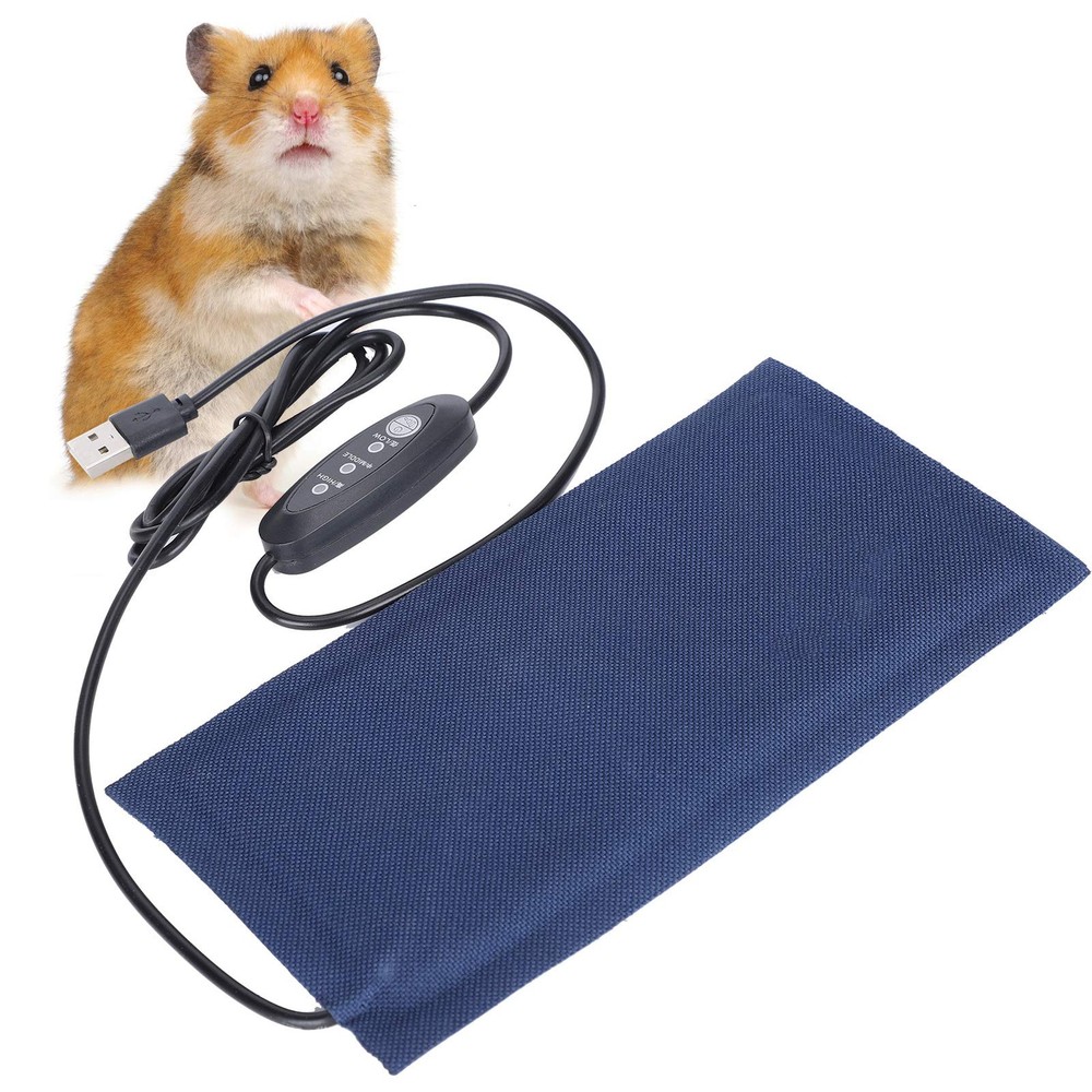 Small Reptile Heating Pad Reptiles,6×3 inch USB Reptile Heat Pad with 3 Level…