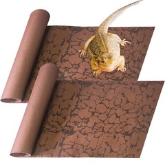 2 PCS Reptile Carpet Mat Terrarium Liner Bedding Cage Mat 23.6×15.7 Inch