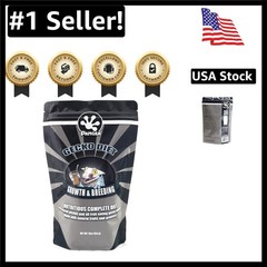 Advanced Gecko Diet: 16 oz Insect Meal Powder for Optimal Growth & Breeding