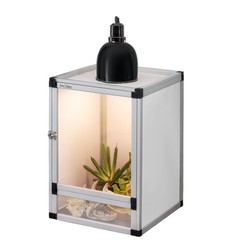Hybrid Cage PVC Habitat Enclosure with Screen & Acrylic Doors,12″x12″x18″ Rep…