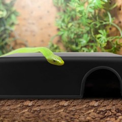 Hypeety Reptile Hide Box, Small Animal Hideaway, Hides with Texture Help Peel…