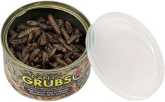 Zoo Med Can O Grubs Reptile Treat High Calcium Black Soldier Fly Larvae 1.2 oz