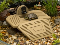 Large Brown Removable Floating Dock Tortoise Climbing Basking Platform