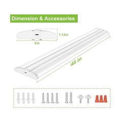4FT 5 Inch Width LED Wraparound Light with 3 Wattages/3 Lumens/3 CCT Selectab…