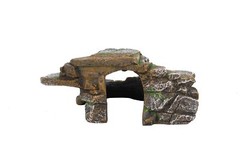 PENN-PLAX Reptology Shale Scape Step Ledge & Cave Hideout – Decorative Resin …