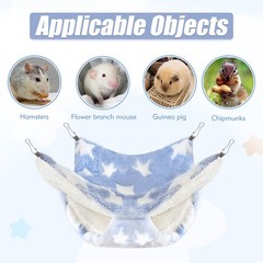 4 Pcs of Rat Hammocks Small Animal Hammock Rat Hanging Bed Guinea Pig Hammock…