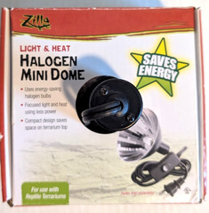 Zilla Light & Heat Halogen Mini Dome for Use with Reptile Terrariums – New