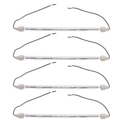 4 Pcs Oven Heating Parts Electric Fireplace Baking Lamp Accessories