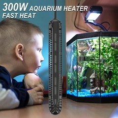 HiTauing Aquarium Heater, 300W Fish Tank Heater with LED Digital Display & 5 …