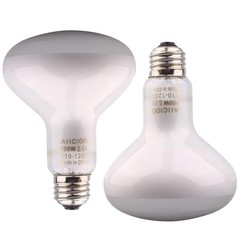 Aiicioo Reptile Basking Light Bulb – 150W Reptile Heat Lamp 2 Pack UVA Daylight