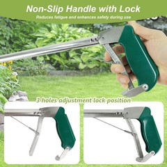 50″ Folding Snake Grabber Tongs Stainless Steel Reptile Handling Stick Catcher