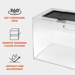 Fully Assembled Reptile Enclosure Kit for Bearded Dragons and More – 360 View-