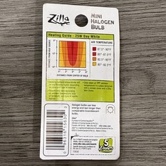 Zilla Mini Halogen Bulb | 25W | Day White , 80 Degrees – 90 Degrees