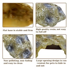 Hamiledyi Reptile Hides Large Simulation Rock Reptile Cave Hideouts Terrarium…