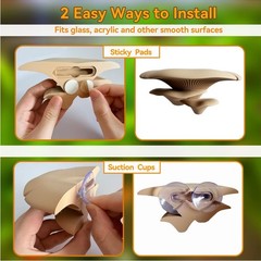 Mushroom Decor for Reptile Tank, Fish Tank, Pet-Safe Bearded Dragon Tank Acce…