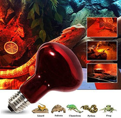 Infrared Heat Lamp Bulbs 75W 2 Pack,Red Basking Spot Light Bulb Reptile Heating