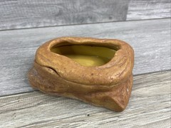 Natural Rock Style Reptile Hide and Water Dish Set Tan Brown Terrarium Decor