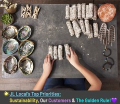 JL Local Smudge Kit Refill – White Sage & Palo Santo for Smudging, Healing, P…