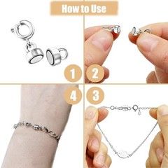 Necklace Clasps and Closures 14 K Gold and Silver Jewelry Converters for Brac…