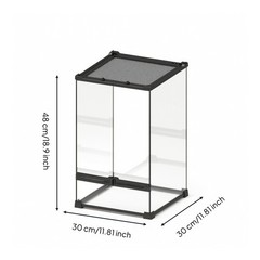 Reptile Terrarium Ventilated Terrarium with Screen Top Reinforced for Pet