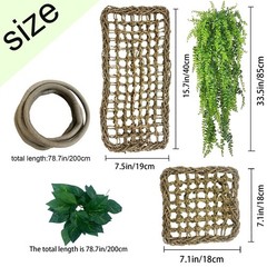Reptile Hammock,Large Lizard Lounger, Bearded Dragon Tank Accessories Decoration