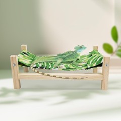 Bearded Dragon Bed Wooden Reptile Sleeping Hammock Bearded Dragon Tank