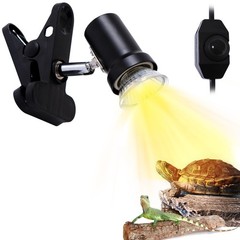 PewinGo Reptile Heat Lamp, UVA UVB Light for Aquarium Turtle Tank, with 50w B…