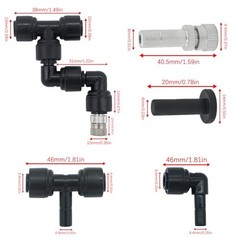4 Pack Reptile Mister Nozzles，Reptile Misting Nozzles 1/4”, Reptile Fogger