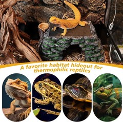 3 in 1 Large Bearded Dragon Basking Platform 13.4×7.1×5.3 in Scape Step Ledge
