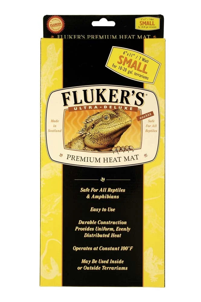 Fluker’s Ultra-Deluxe Premium Heat Mat for Reptiles 1ea/6In X 11 in, SM