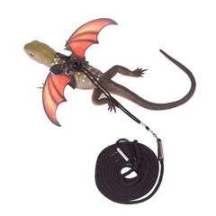 Bearded Dragon Leashes and Harness Soft Leather Detachable Reptile Lizard Wing