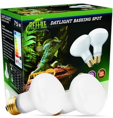 75W Daylight UVA Basking Reptile Heat Lamp Bulbs With E26 Base Turtle 2 PCS