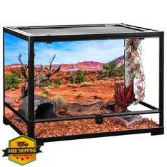 AWERT 36x18in Reptile Habitat Background Blue Sky Orange