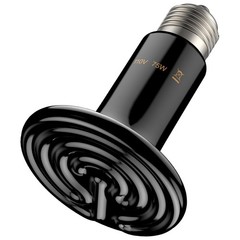 75w Ceramic E26 Reptile Heat Emitter No Light Emitting for 10-30 Gallon