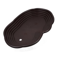 Turtle Habitat Accessories Frog Water Dish Reptile Bathing Pool Terrarium Bowl