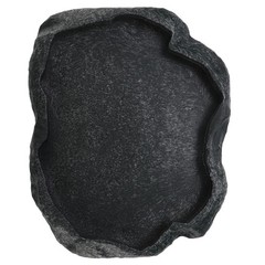 Green M ABS Resin Reptile Feeder Bowl For Tortoise Lizard