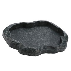 Green M ABS Resin Reptile Feeder Bowl For Tortoise Lizard