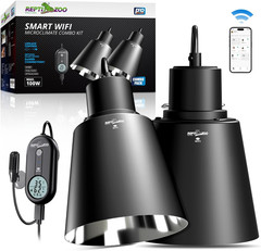 Smart Wifi Deep Dome Lamp Fixture & Thermostat Hygrostat Controller with Timing