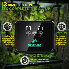 Reptile Smart Mister, Reptile Humidifiers Misting System Automatic with Timer, T