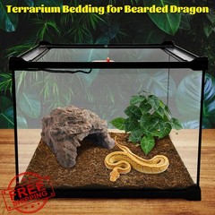 Hamiledyi Reptile Coconut Fiber Substrate Lizards Breathable Coconut Soil Tor…