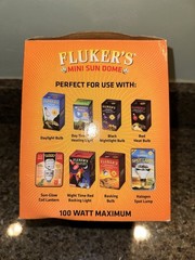 Flukers Mini Sun Dome Deep Flush Mount Lamp 5.5 in 100 Watt Max Turtles Reptiles