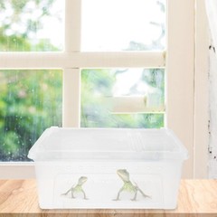 1Pcs Durable Plastic Feeding Box for Reptile White Case with Anti Escape Design