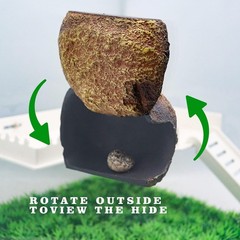 Reptile Tank Accessories – Resin Magnetic Rock Hideout Hermit Crabs & Small