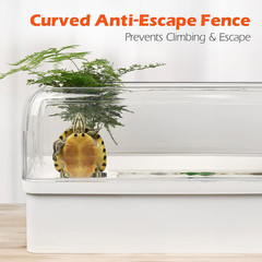 Turtle Tank Starter Habitat Kit,Complete Aquatic Terrarium Enclosure | with Filt